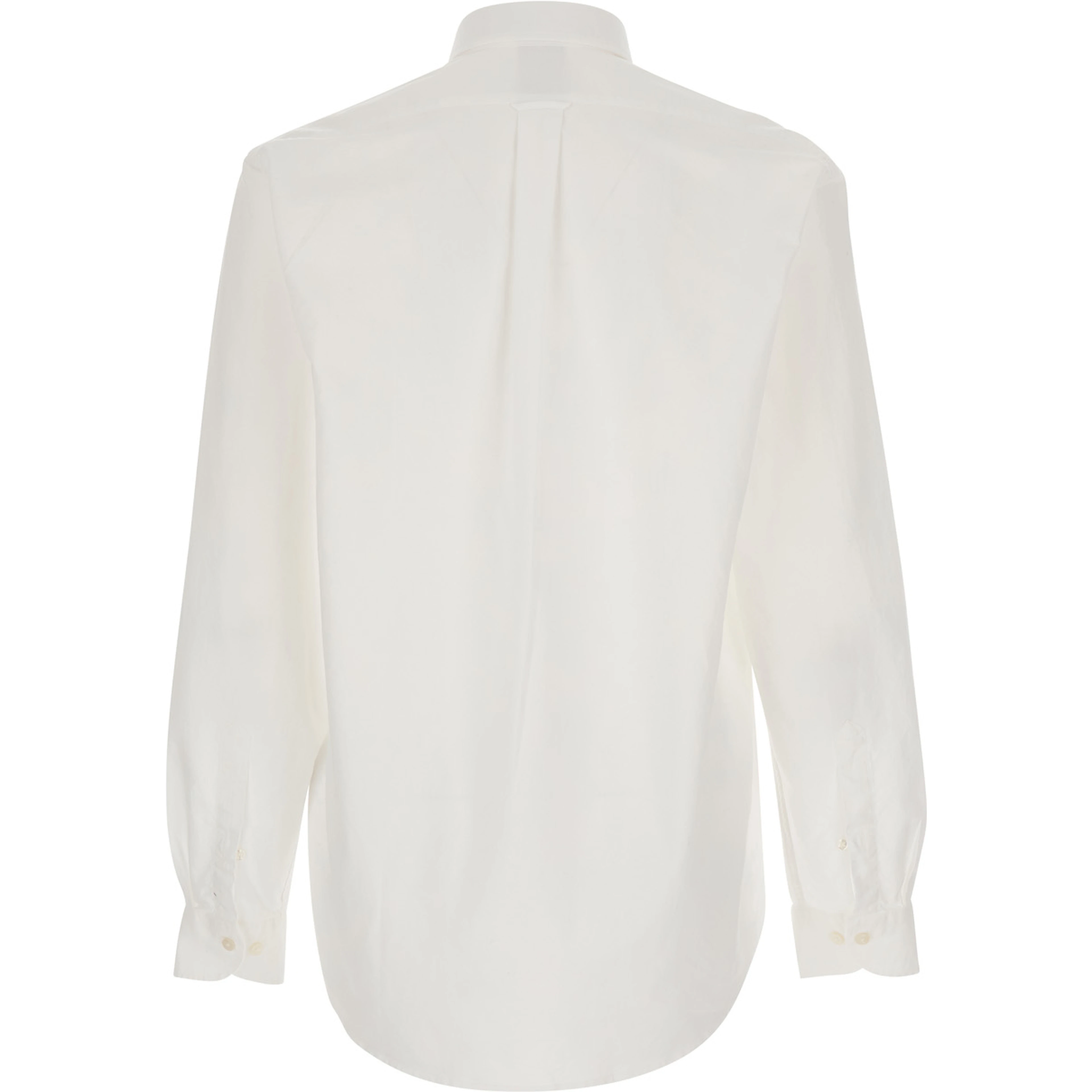 Shirt OXFORD BUTTON DOWN White with Button Down Collar and Long Sleeves in Cotton for Men
