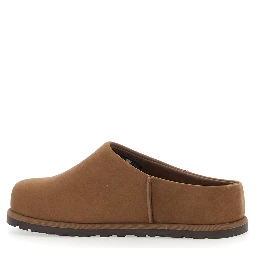 W OTZO CLOG Brown Leather Mule for Women