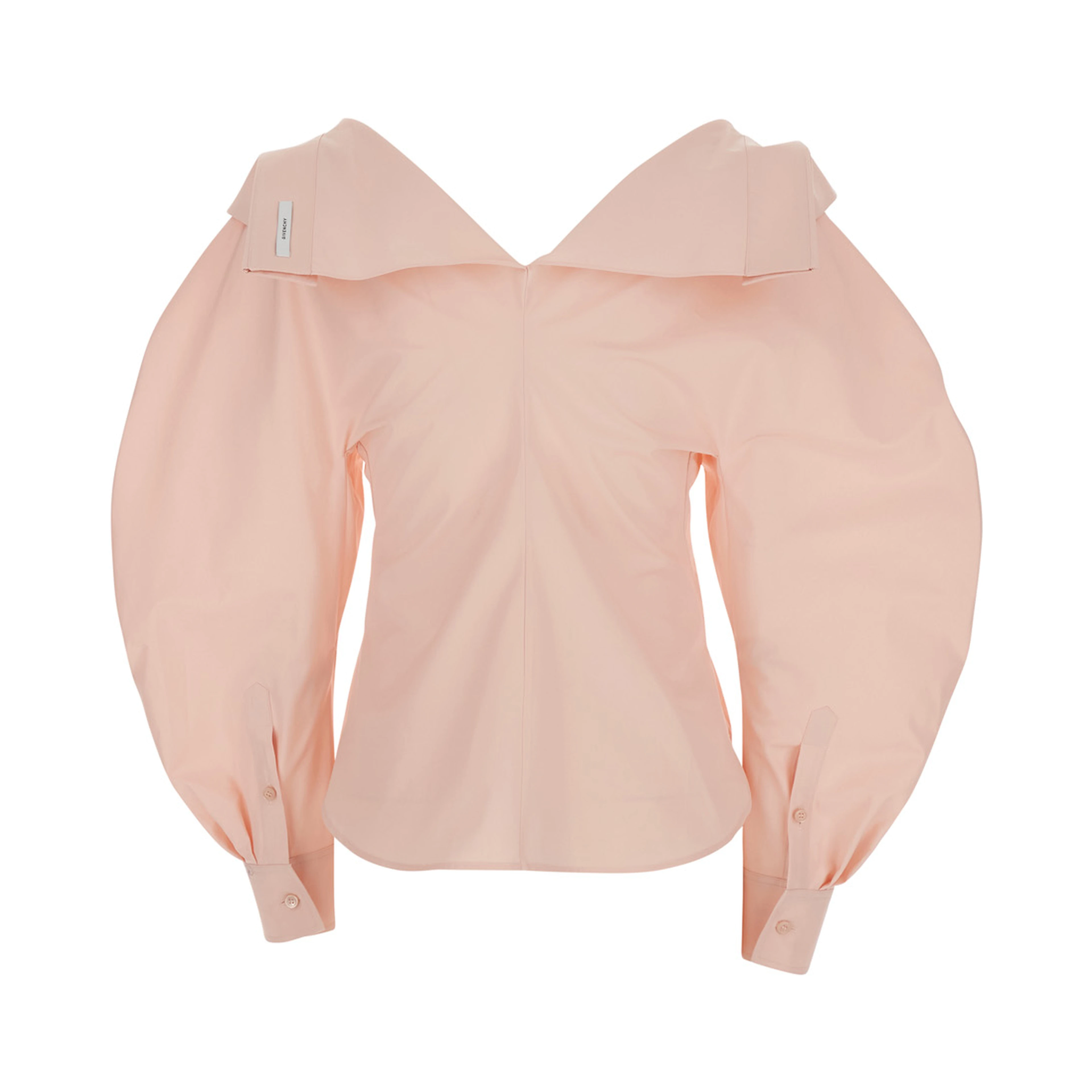 Pink Fitted Shirt with Cut-Out Design on Front and Back in Cotton for Women