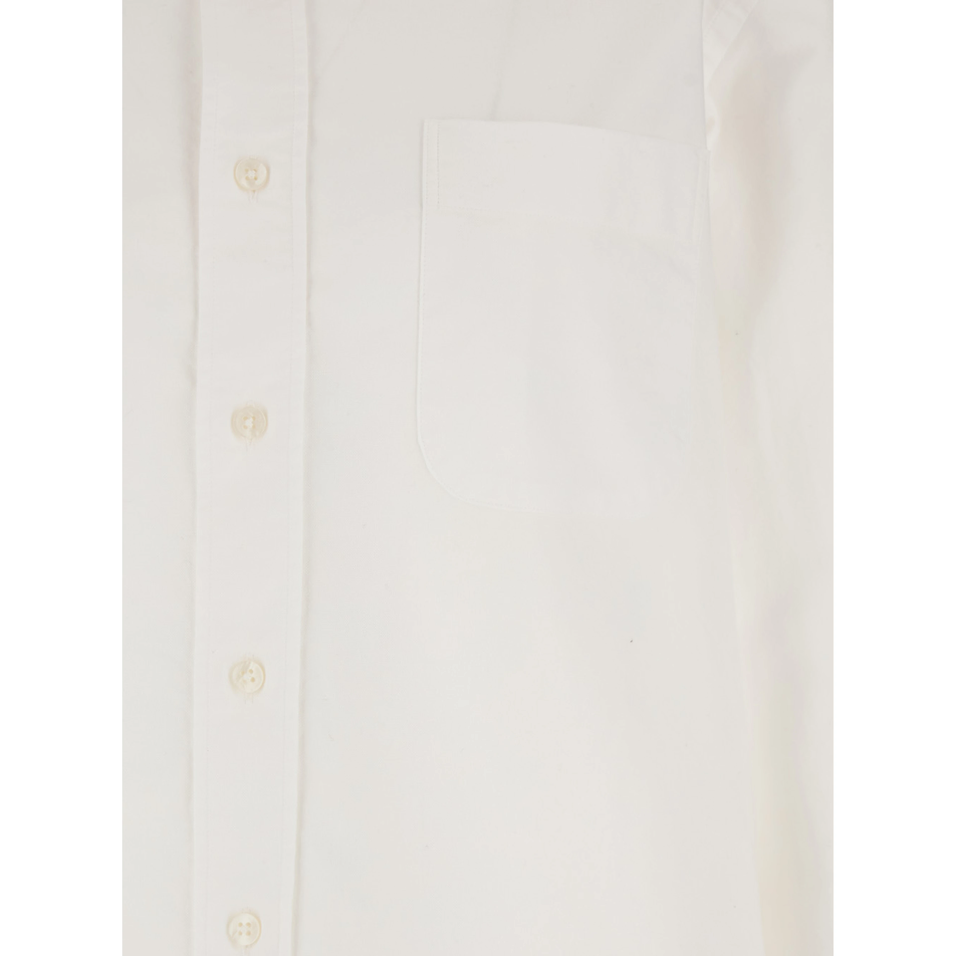 Shirt OXFORD BUTTON DOWN White with Button Down Collar and Long Sleeves in Cotton for Men