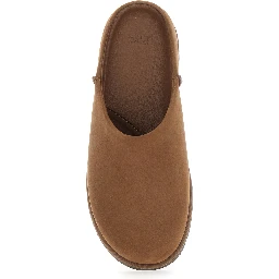 W OTZO CLOG Brown Leather Mule for Women