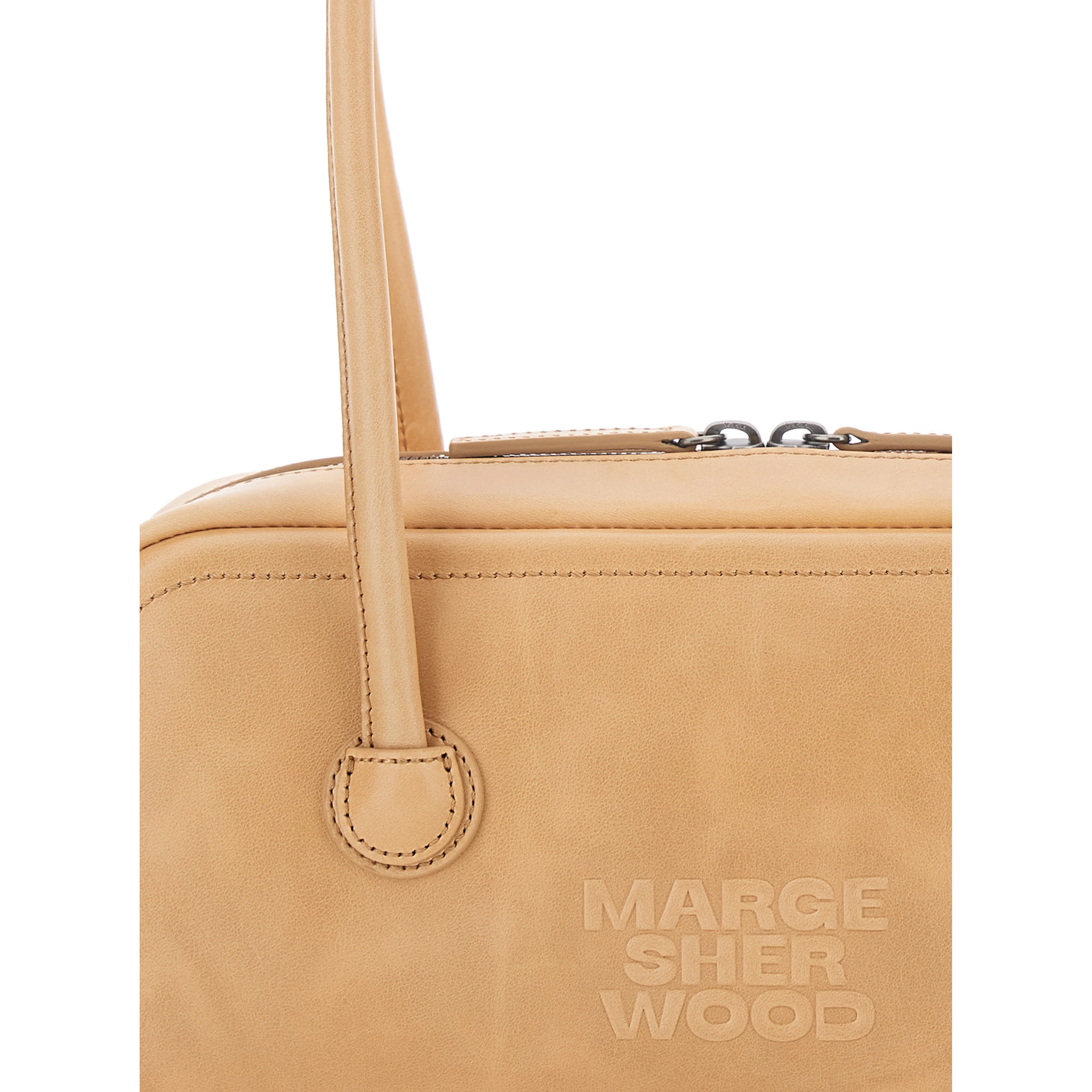 Shoulder Bag SOFT BOSTON EW Beige with Elegant Leather Details