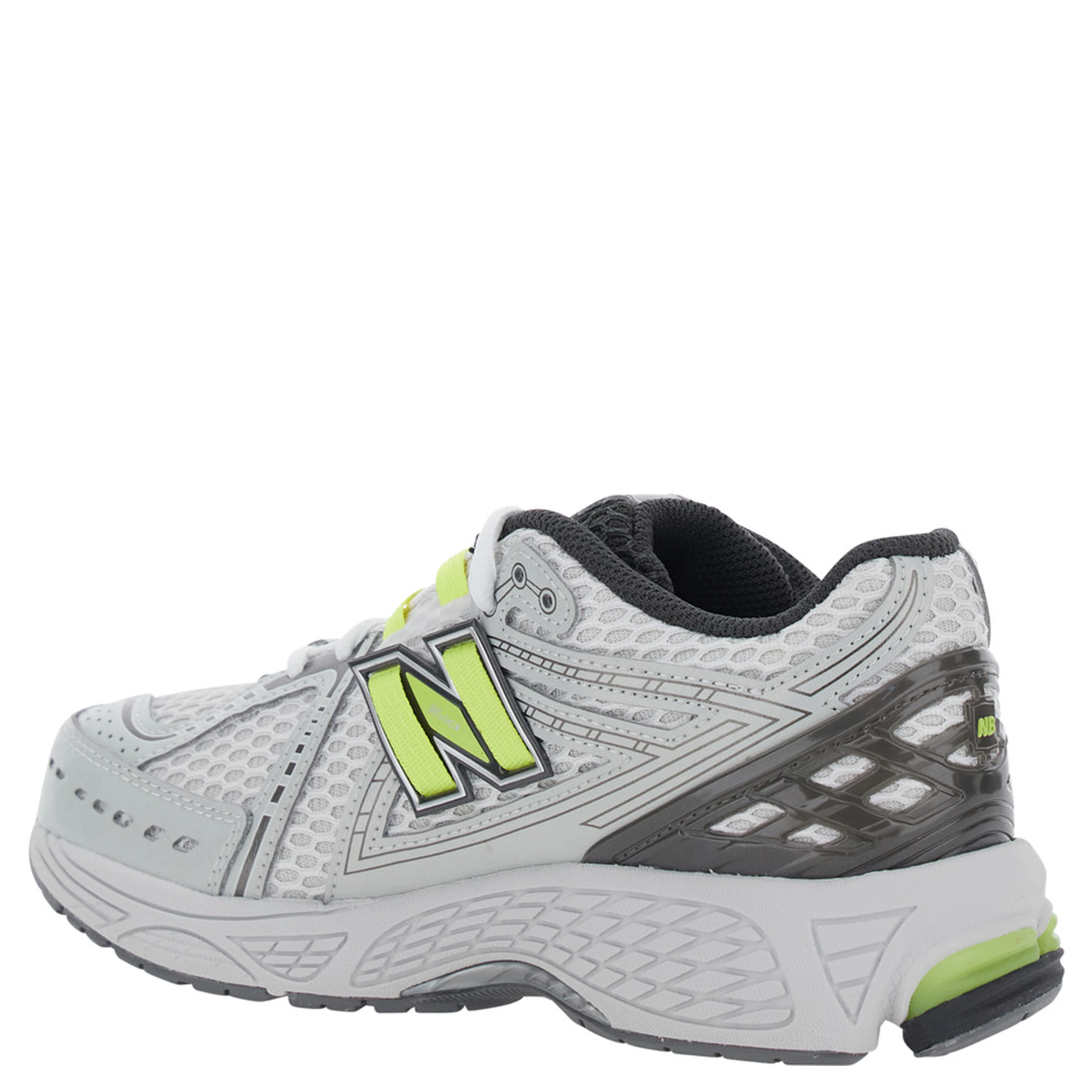 Gray Sneakers 1906 with Synthetic Upper and Rubber Sole for Men