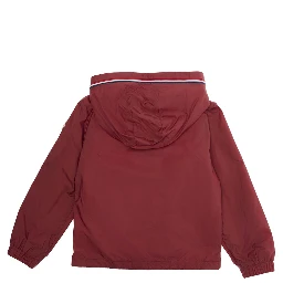 Granduc Jacket Red with Hood and Front Zip Closure for Kids