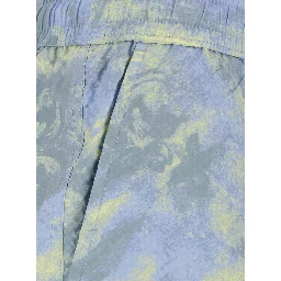 Multicolor Swim shorts with elasticated waist and all-over print in Tech Fabric  for men