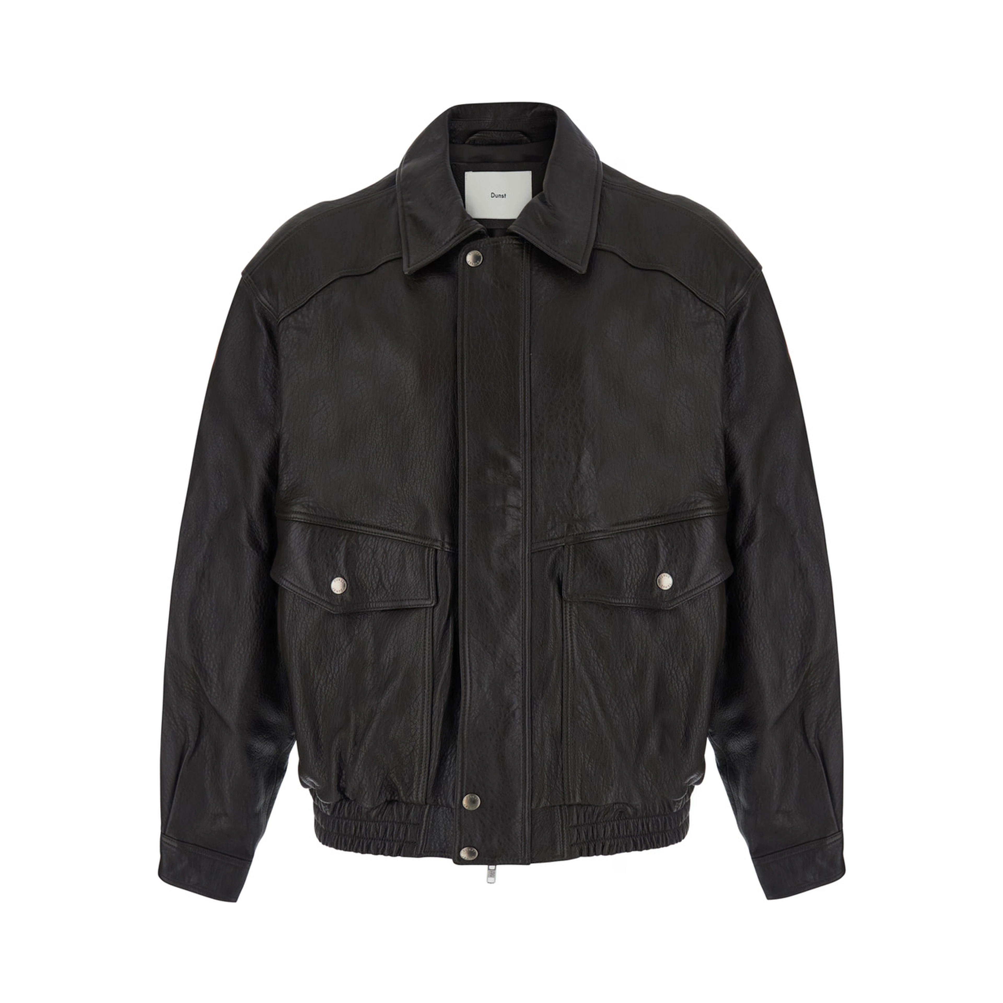 OVERSIZED VINTAGE LEATHER BLOUSON with vintage leather details, brown, man