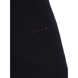 blue Pants with elasticated waist and logo on the front in cotton Girl
