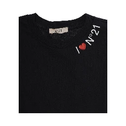 T-shirt N210GPN0153N21T298F0N900 with short sleeves and cotton, black color, unisex