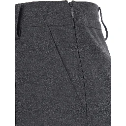 MINI SKIRT with gray details and tech fabric, gray color, woman