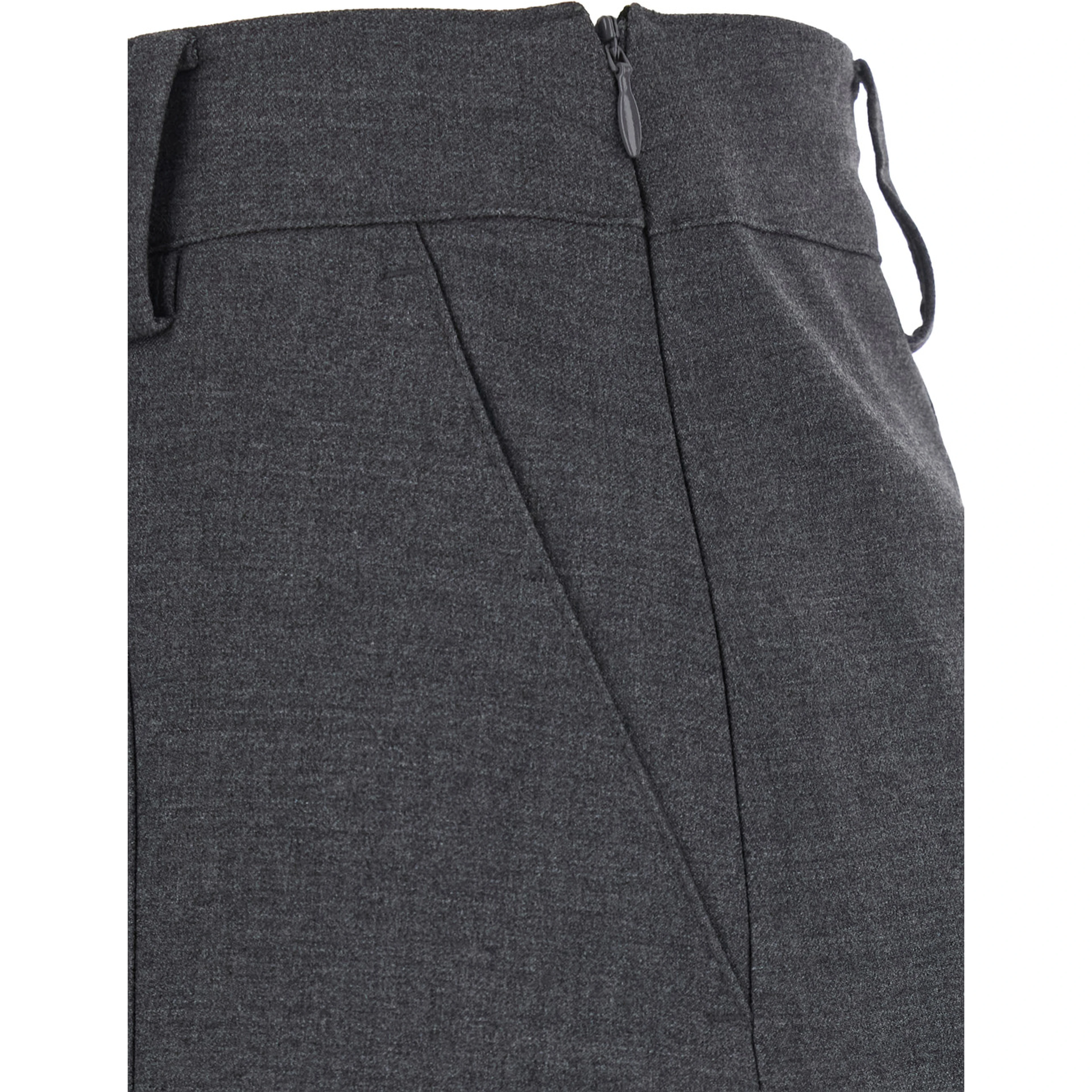 MINI SKIRT with gray details and tech fabric, gray color, woman
