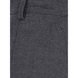 MINI SKIRT with gray details and tech fabric, gray color, woman