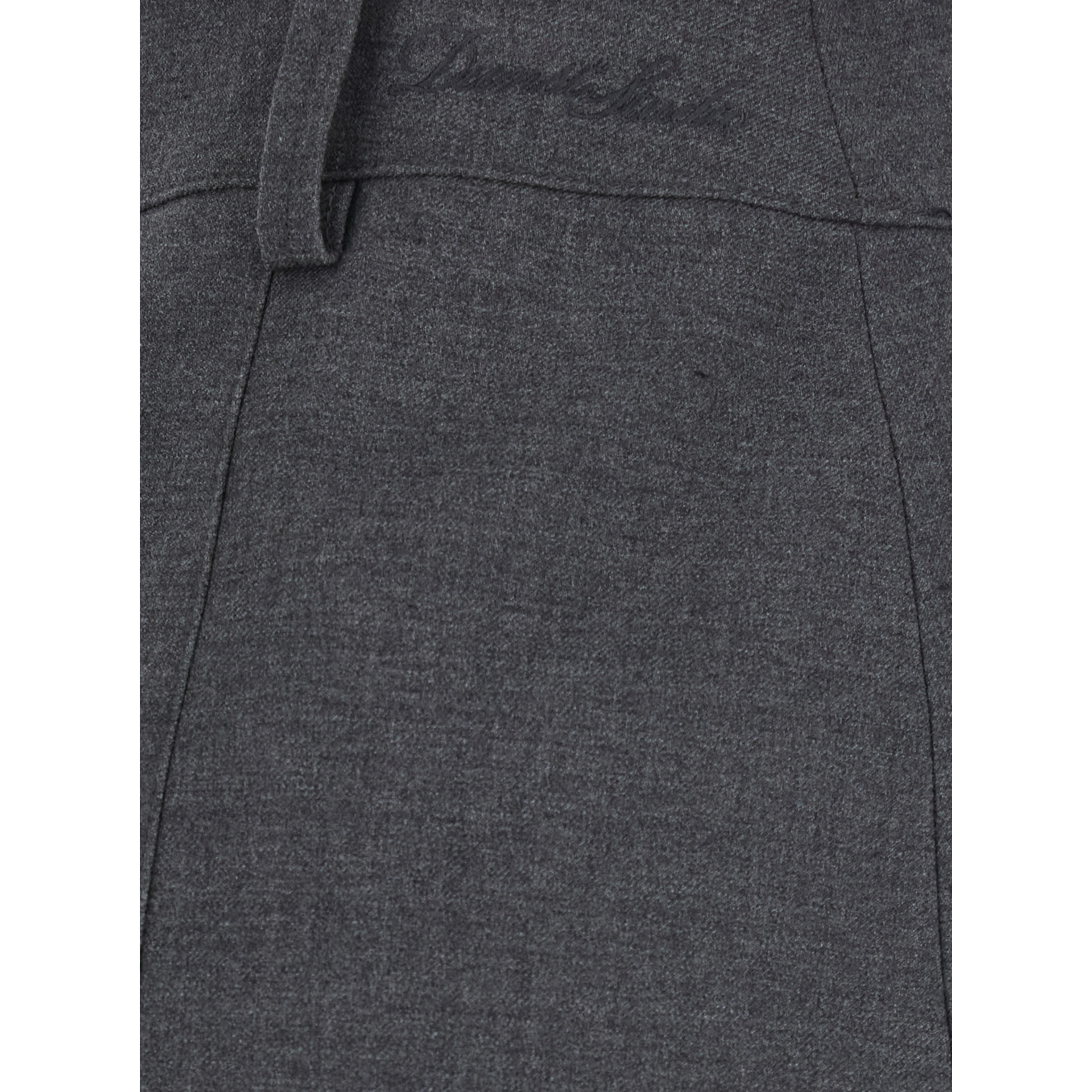MINI SKIRT with gray details and tech fabric, gray color, woman