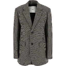 CLASSIC 2 BUTTON WOOL BLAZER with notched revers and pockets Beige man
