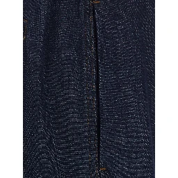 Penn Blue Jeans with logo patch on the back and wide leg in denim for women