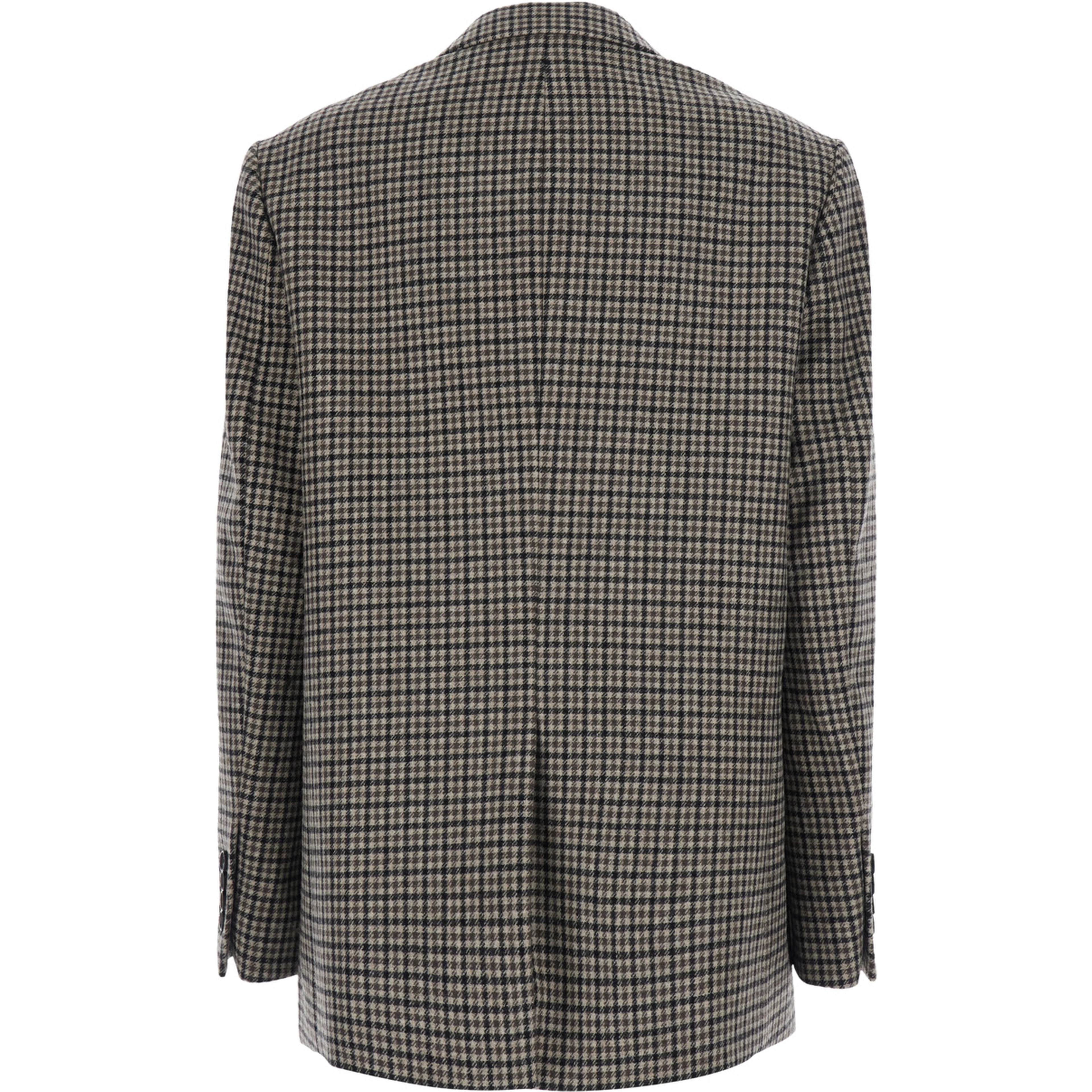 CLASSIC 2 BUTTON WOOL BLAZER with notched revers and pockets Beige man