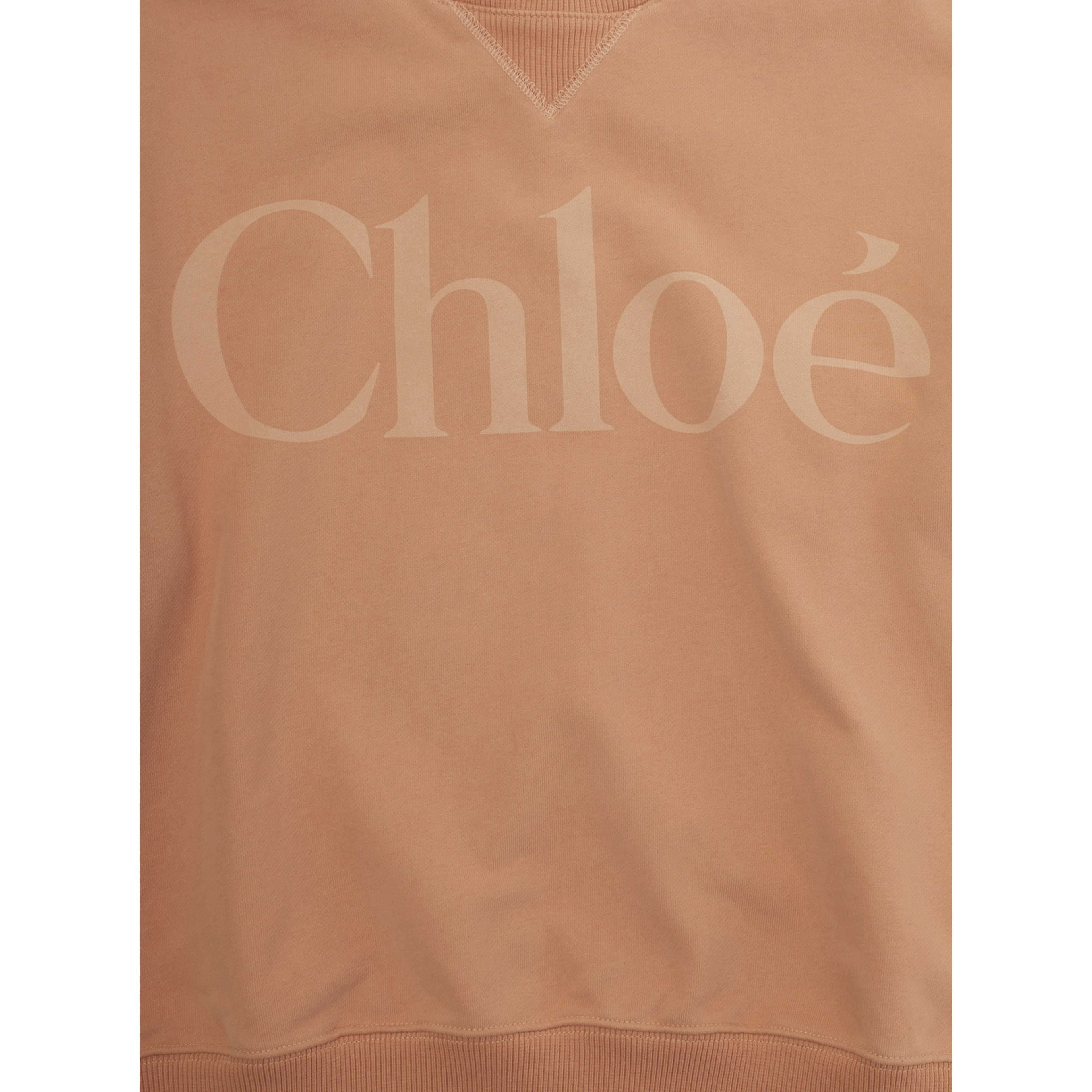 Orange Hoodie C2084543A with Contrast Details in Cotton for Women