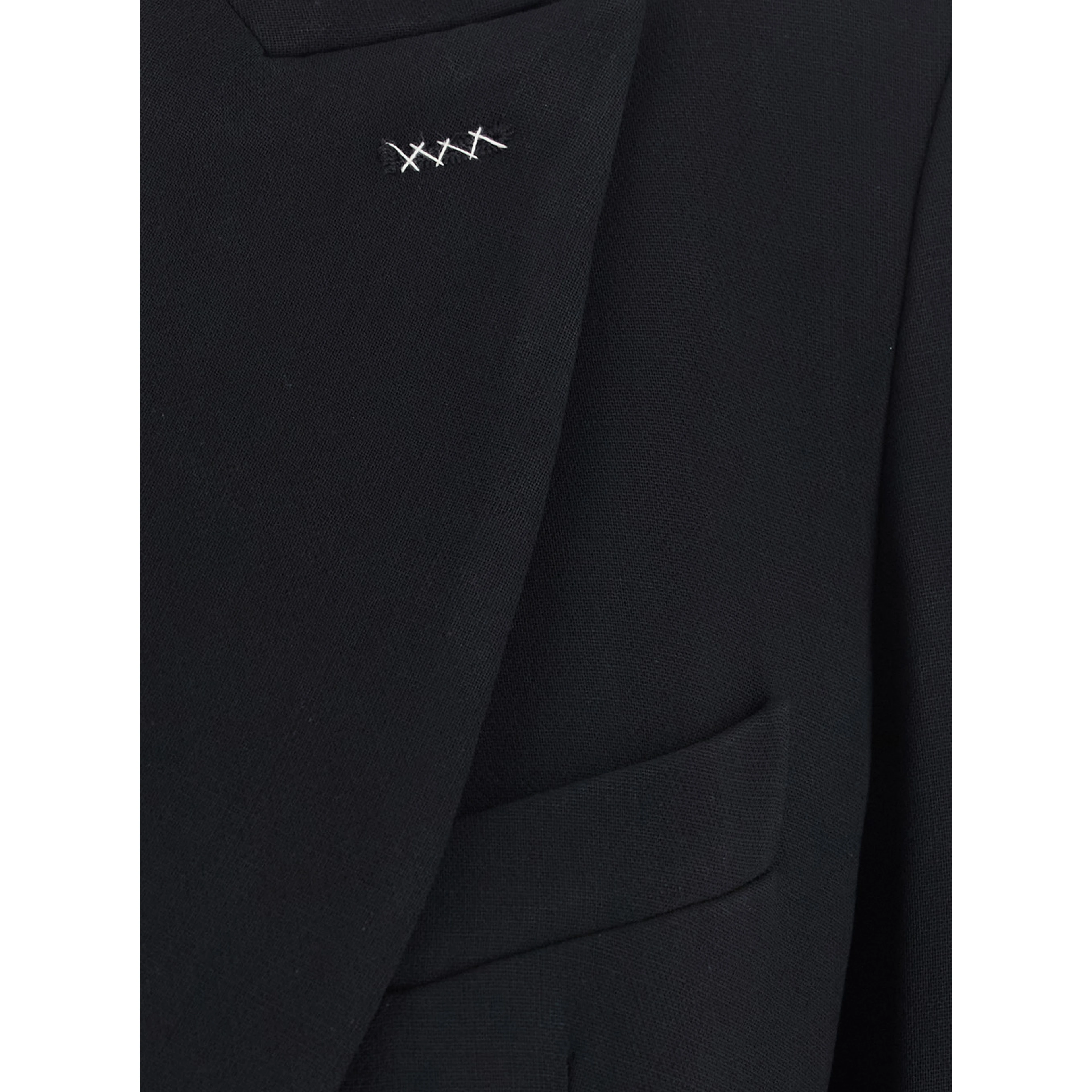 MXMOSSO Jacket with collar and long sleeves in Tech Fabric black women