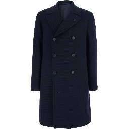 Blue Coat with Button Front Closure