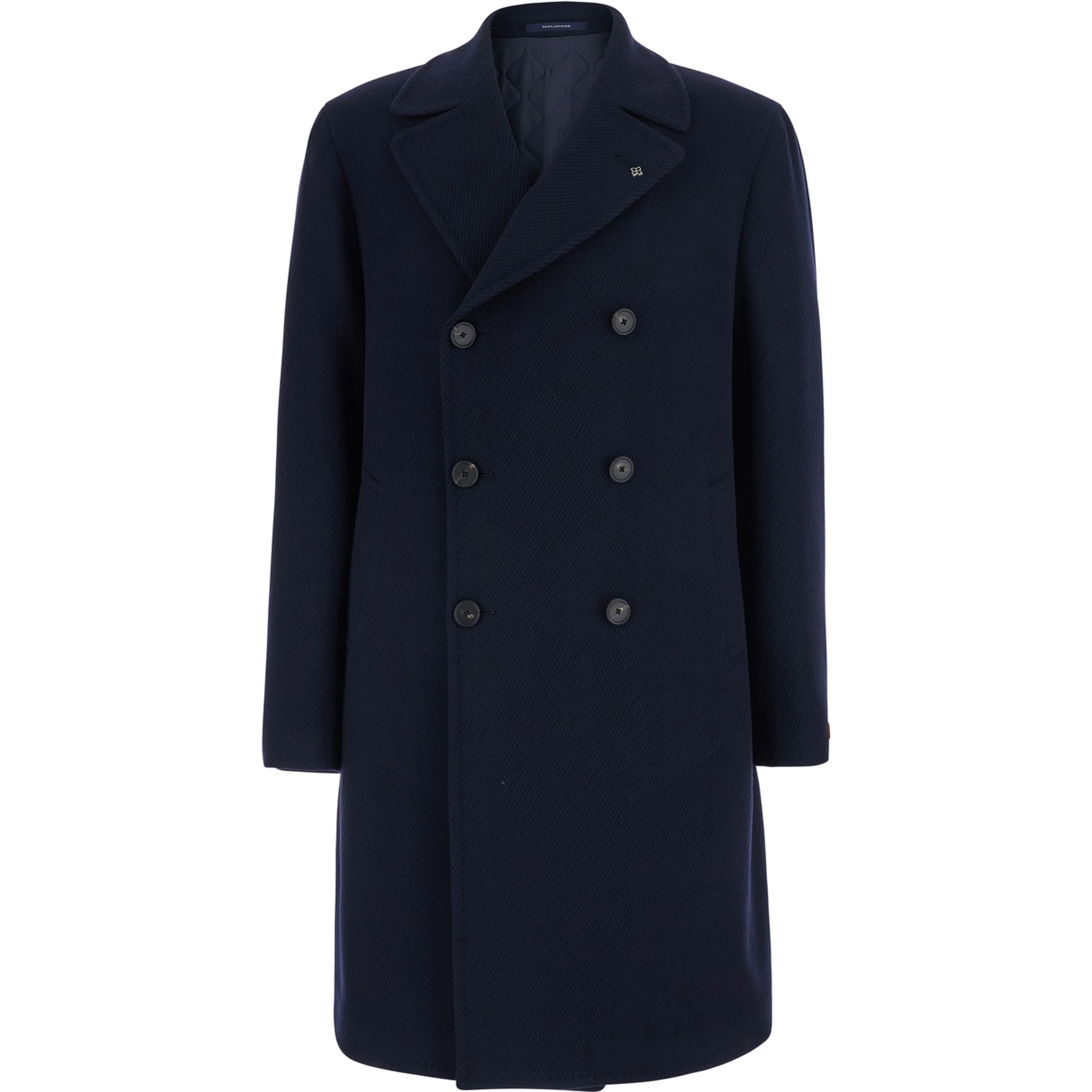 Blue Coat with Button Front Closure
