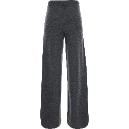FIABE grey trousers with pockets and elasticated waist in cashmere Women