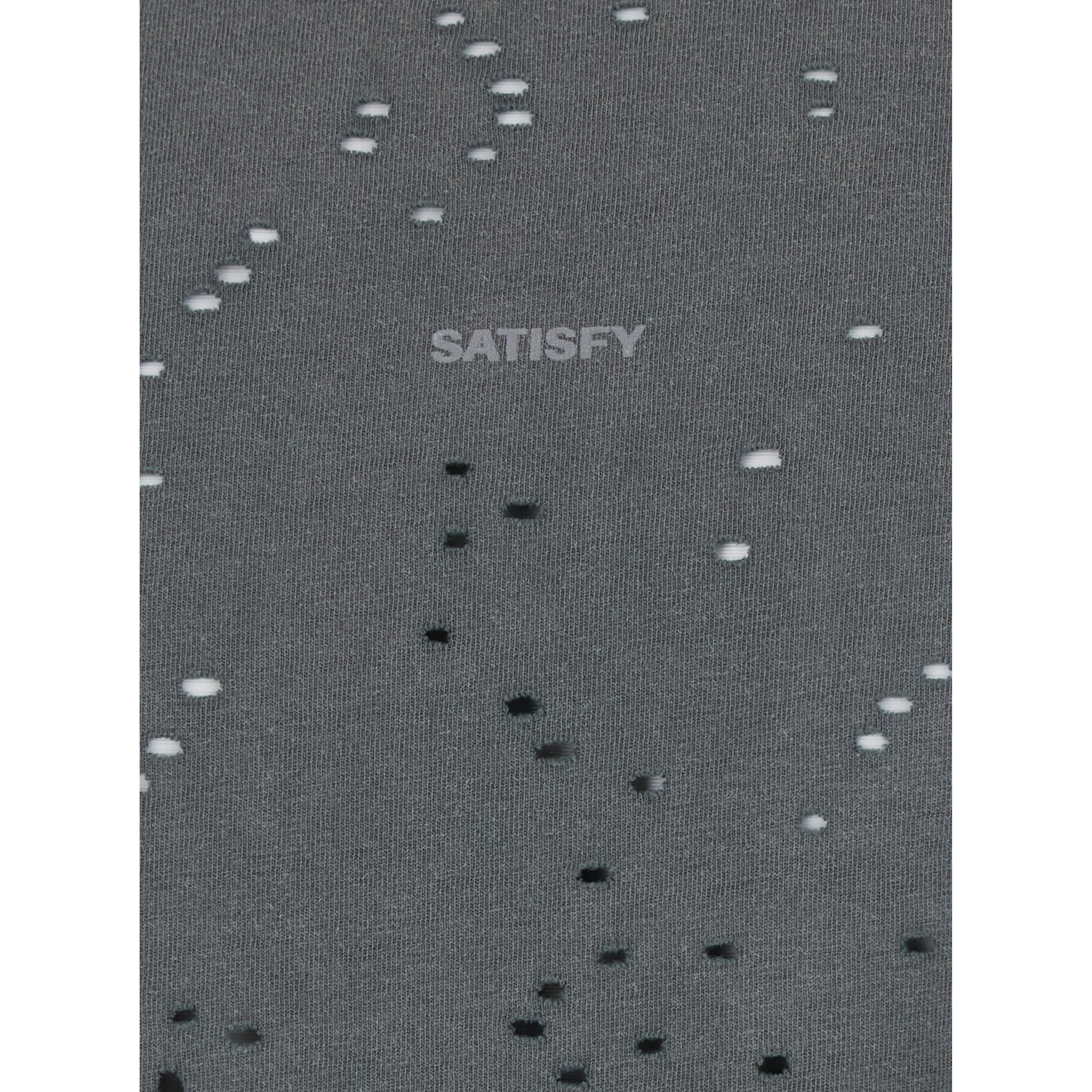 Gray T-Shirt with Round Neck and Logo on the Front for Men