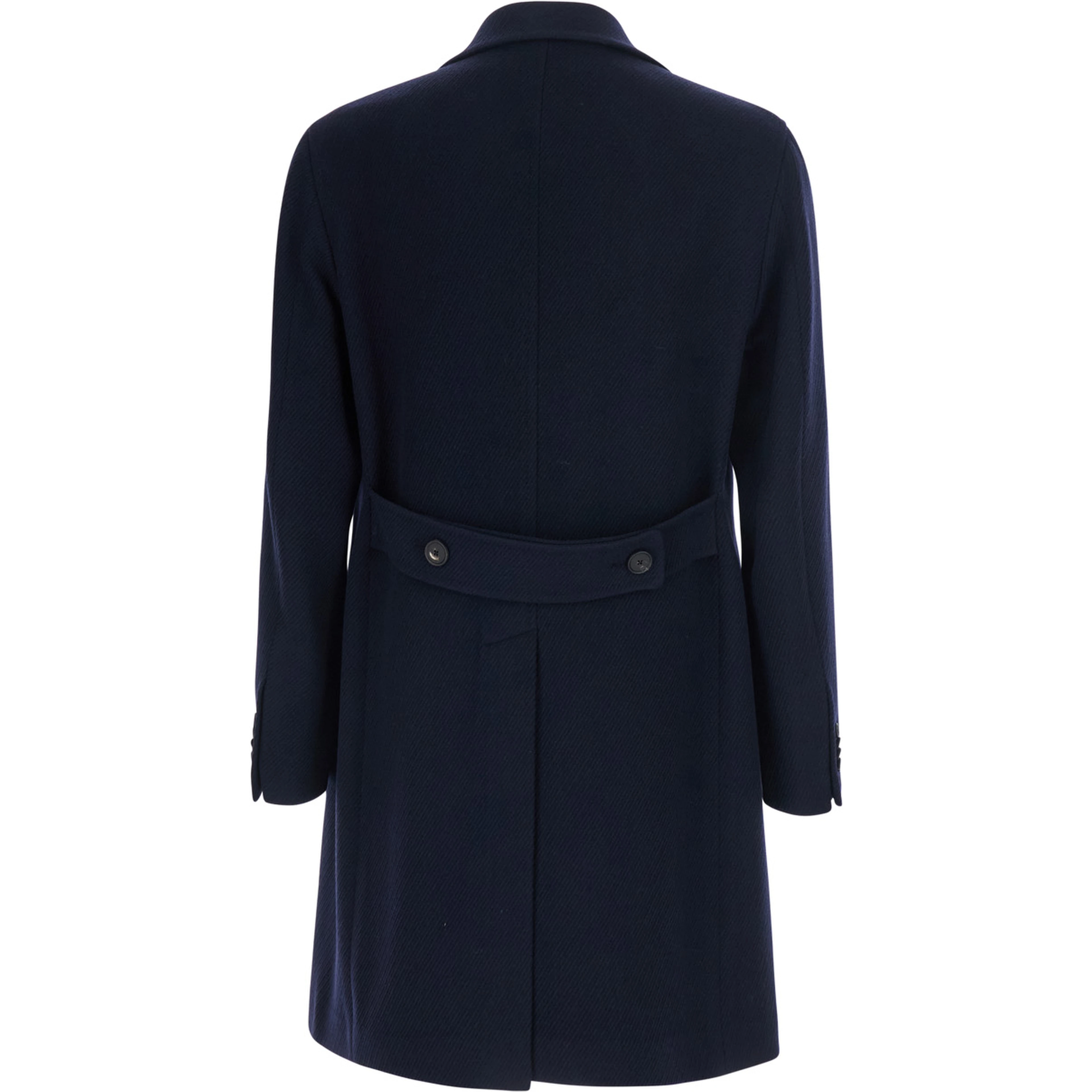 Blue Coat with Button Front Closure