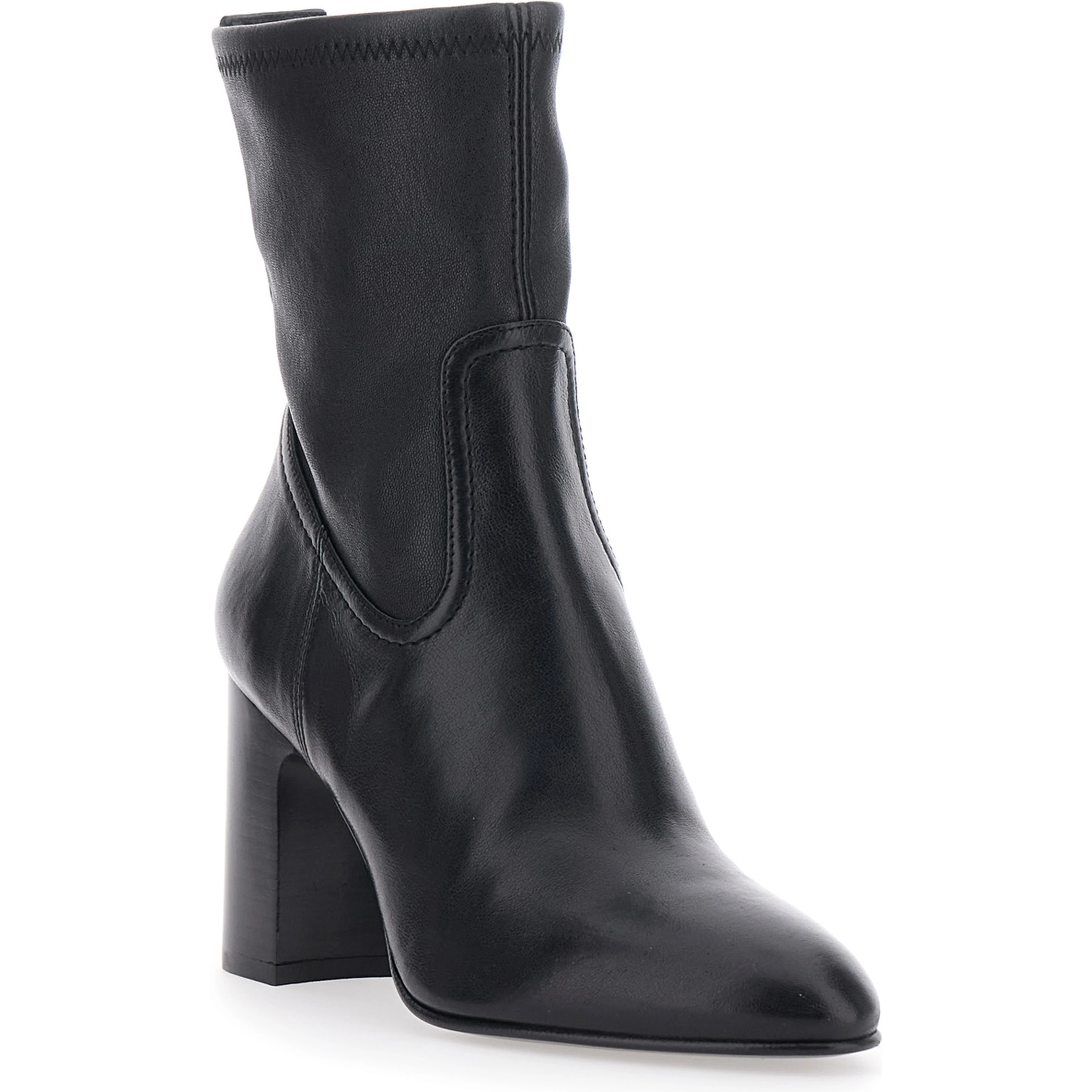 Boots MULBERRY STRETCH BOOTIE Black in Leather Women