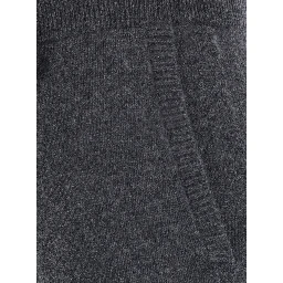 FIABE grey trousers with pockets and elasticated waist in cashmere Women