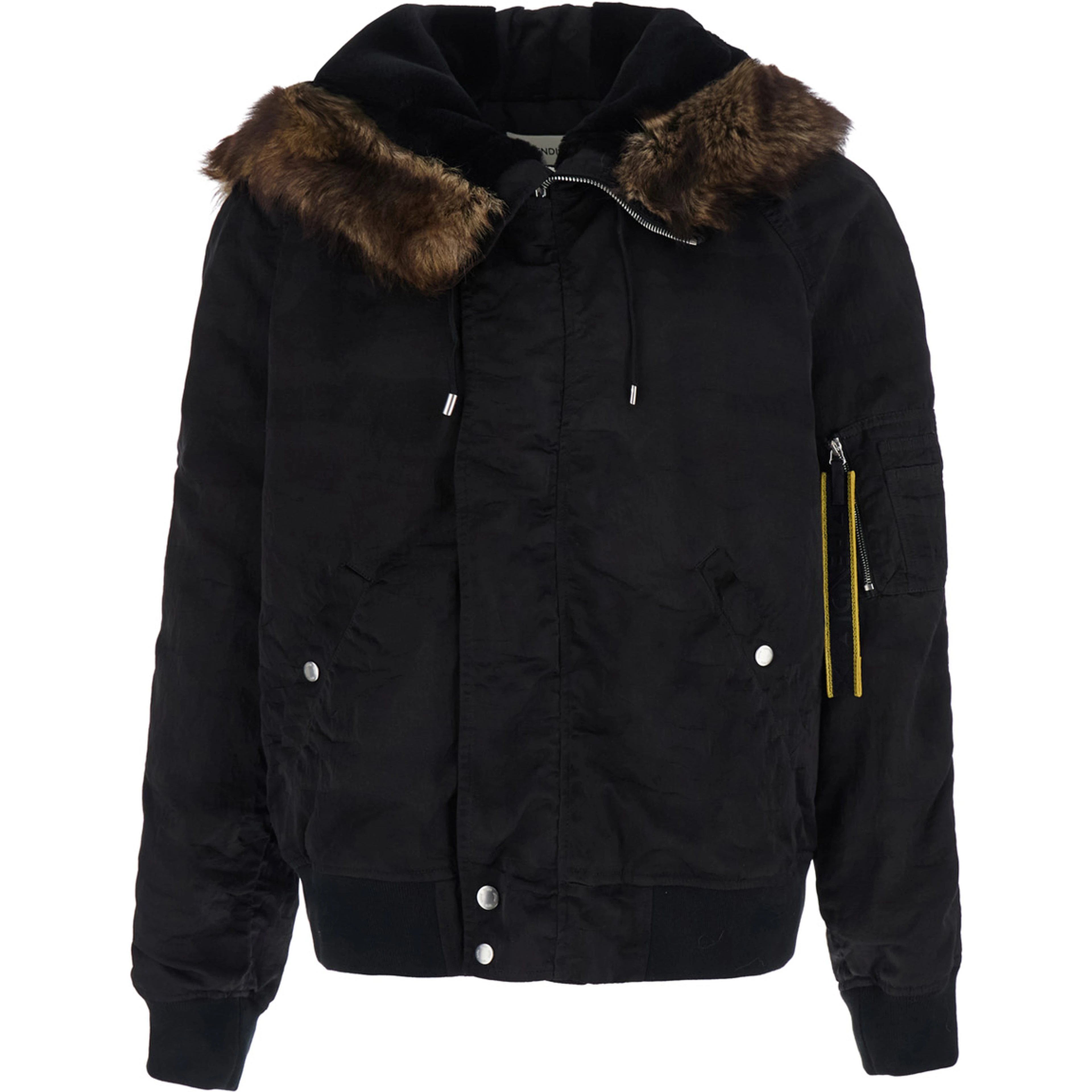 look 58 AVIATORE BOMBER CON MONTONE TESSUTO CAMOUFLAGE IN JACQUARD