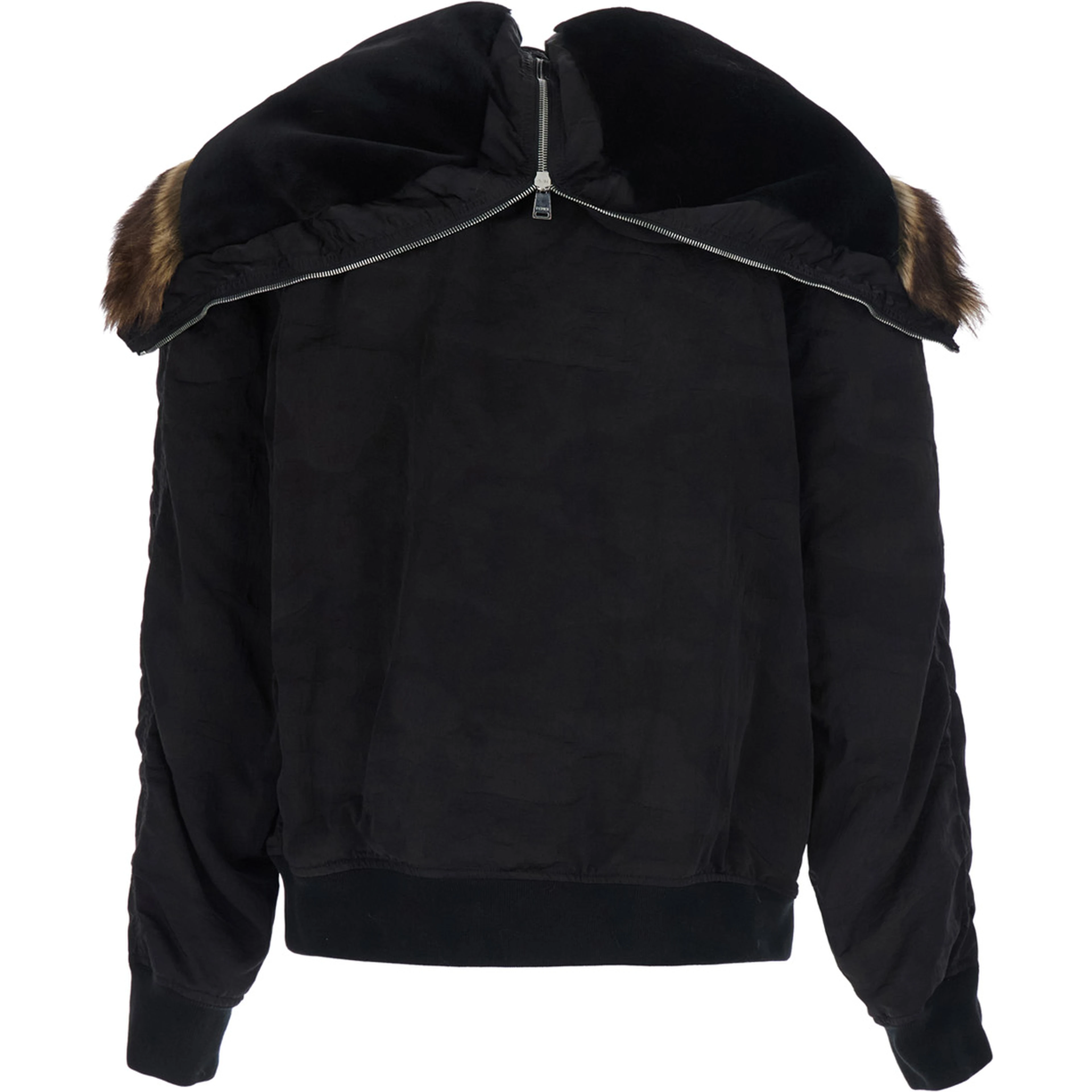 look 58 AVIATORE BOMBER CON MONTONE TESSUTO CAMOUFLAGE IN JACQUARD