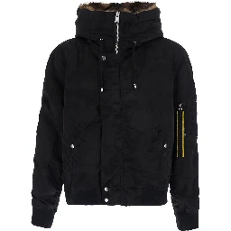 look 58 AVIATORE BOMBER CON MONTONE TESSUTO CAMOUFLAGE IN JACQUARD