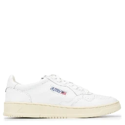 Sneaker Medalist Low Top with Logo Patch on the Tongue in White Leather Men