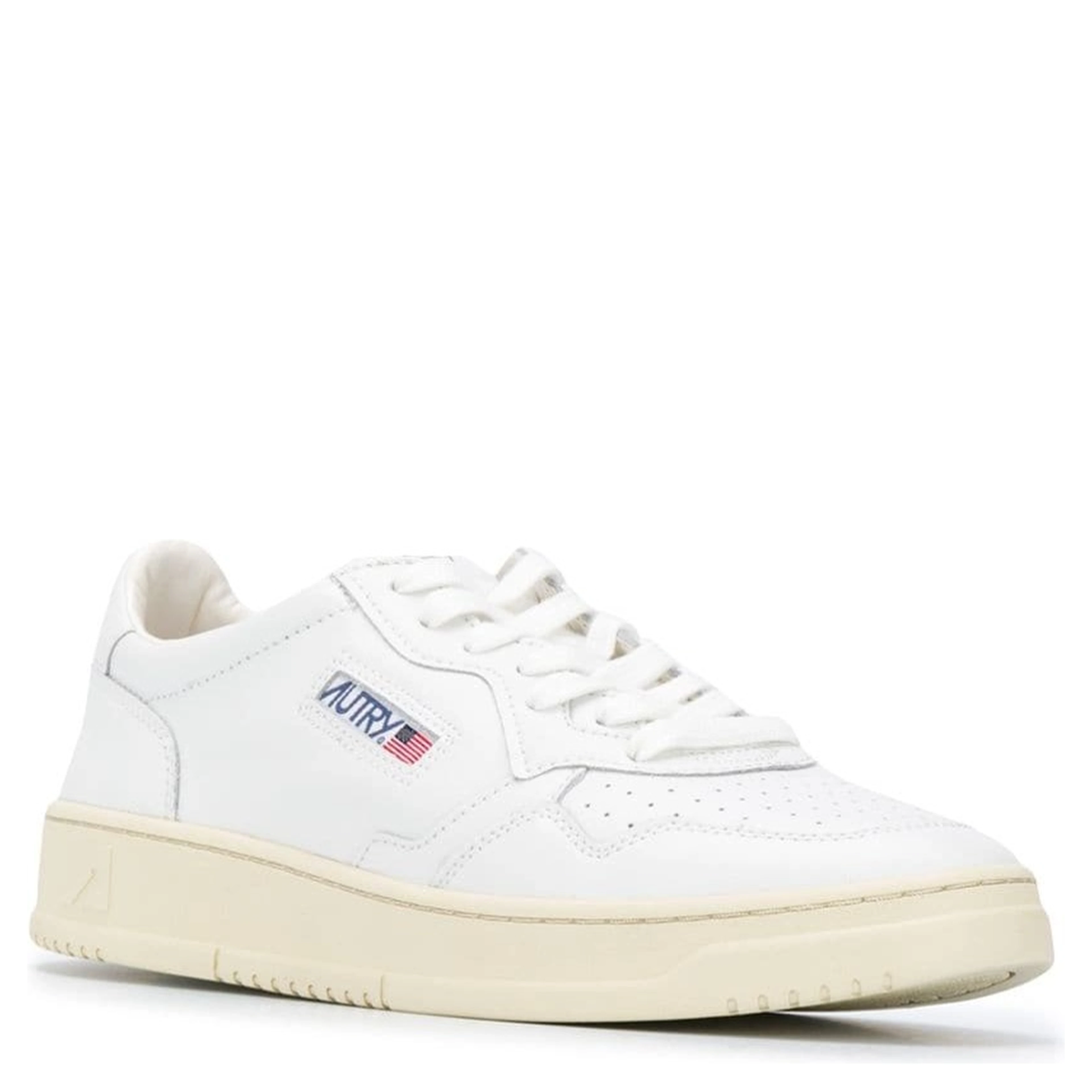 Sneaker Medalist Low Top with Logo Patch on the Tongue in White Leather Men