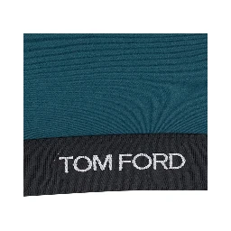 Green Top with square neckline and logo lettering on the front in tech fabric for women