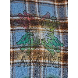 multicolor Shirt with all-over stripe motif and logo on the front and back in cotton for men