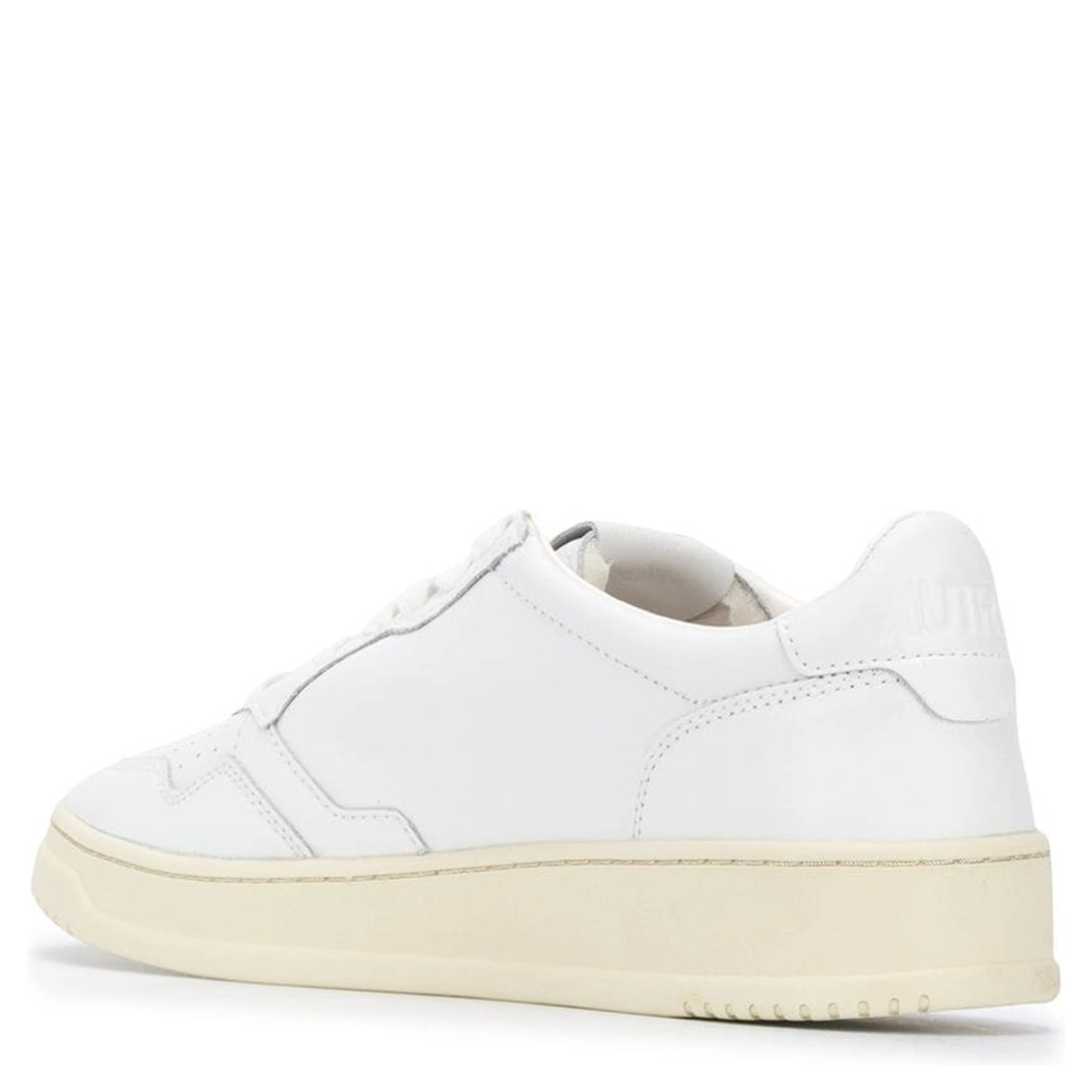 Sneaker Medalist Low Top with Logo Patch on the Tongue in White Leather Men