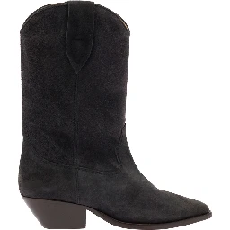 DUERTO-GZ Ankle Boots with Heel and Leather Black Women