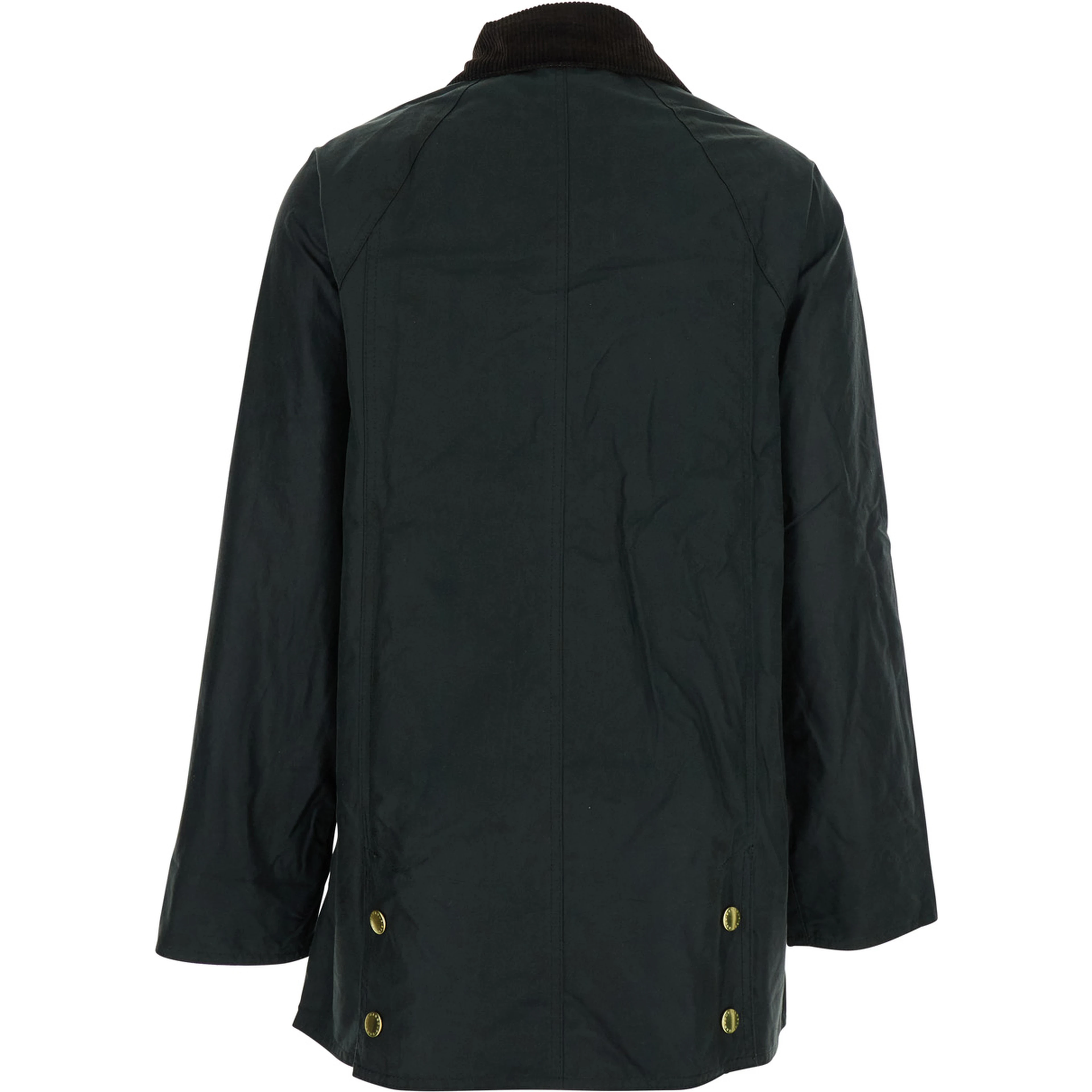 Jacket Modern Beadnell with Velvet Collar and Button Closure in Green for Women