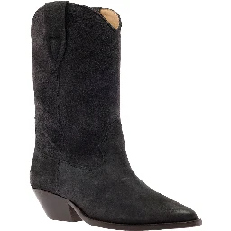 DUERTO-GZ Ankle Boots with Heel and Leather Black Women
