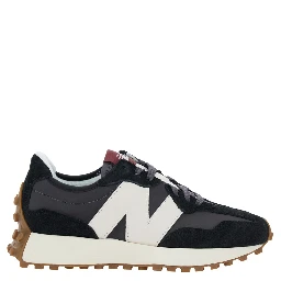 Low Top Sneakers with Logo Detail on the Side in Black Suede Unisex