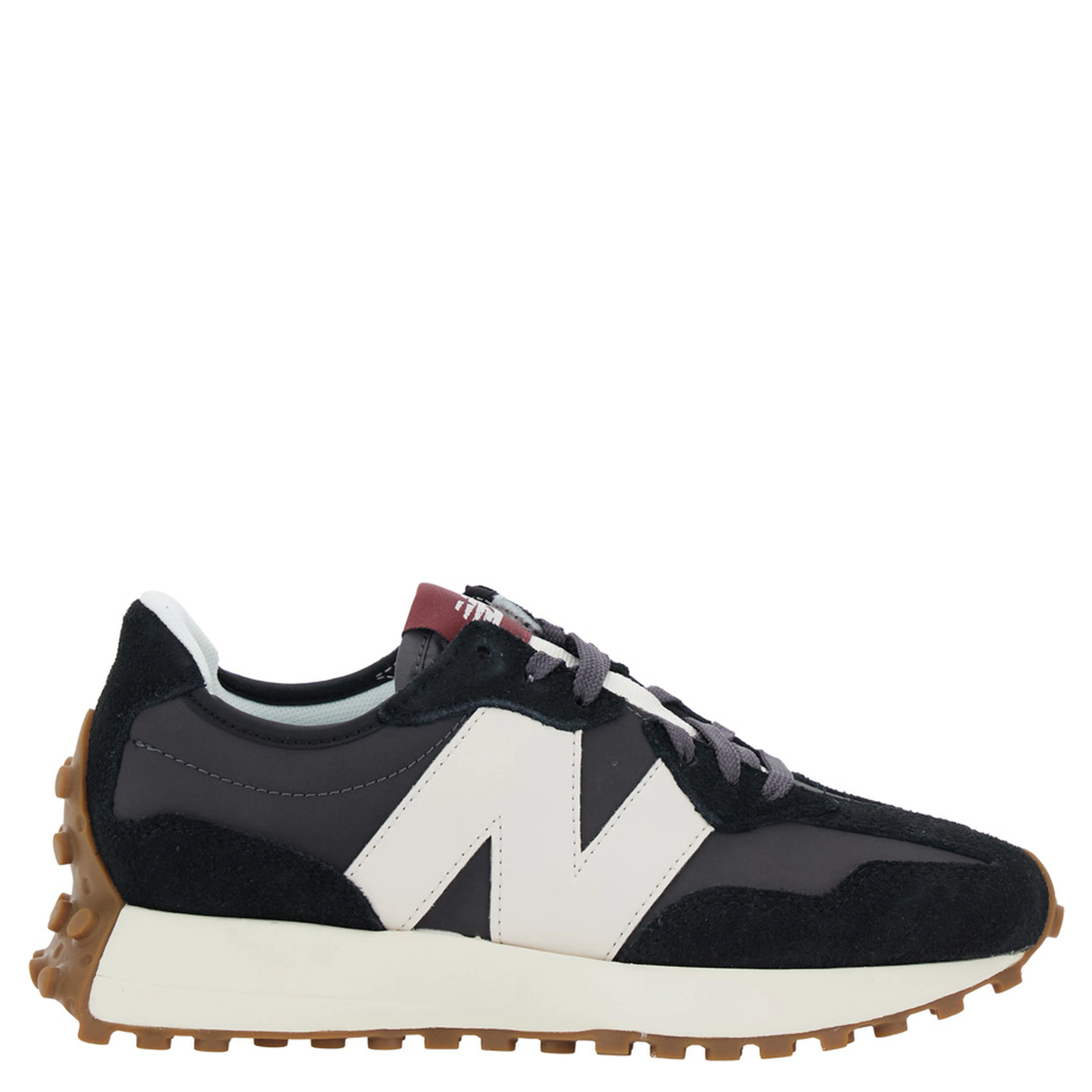 Low Top Sneakers with Logo Detail on the Side in Black Suede Unisex
