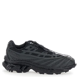 Xt Evo Black Sneakers with mesh design and oversized laces in Tech Fabric unisex