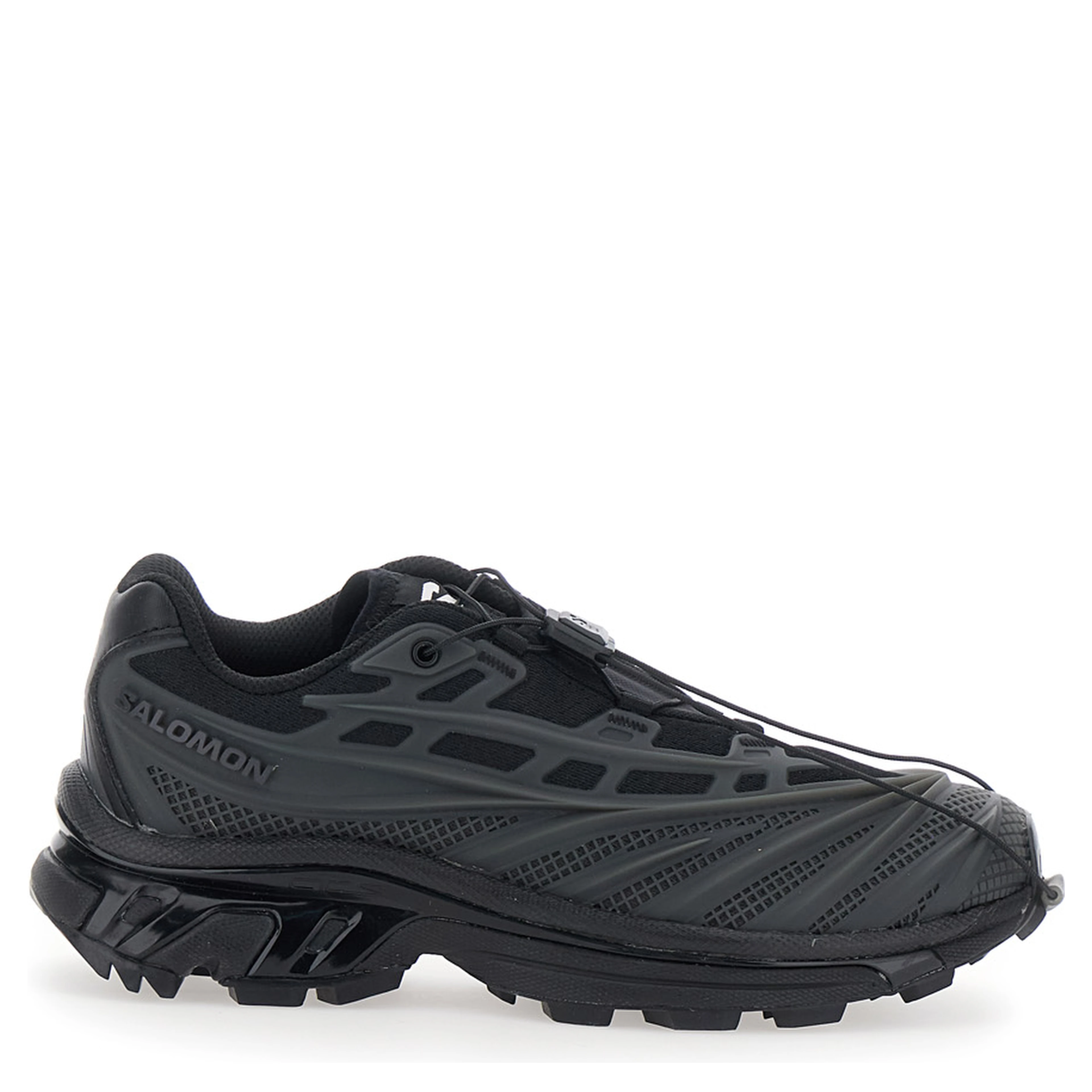 Xt Evo Black Sneakers with mesh design and oversized laces in Tech Fabric unisex