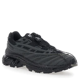 Xt Evo Black Sneakers with mesh design and oversized laces in Tech Fabric unisex