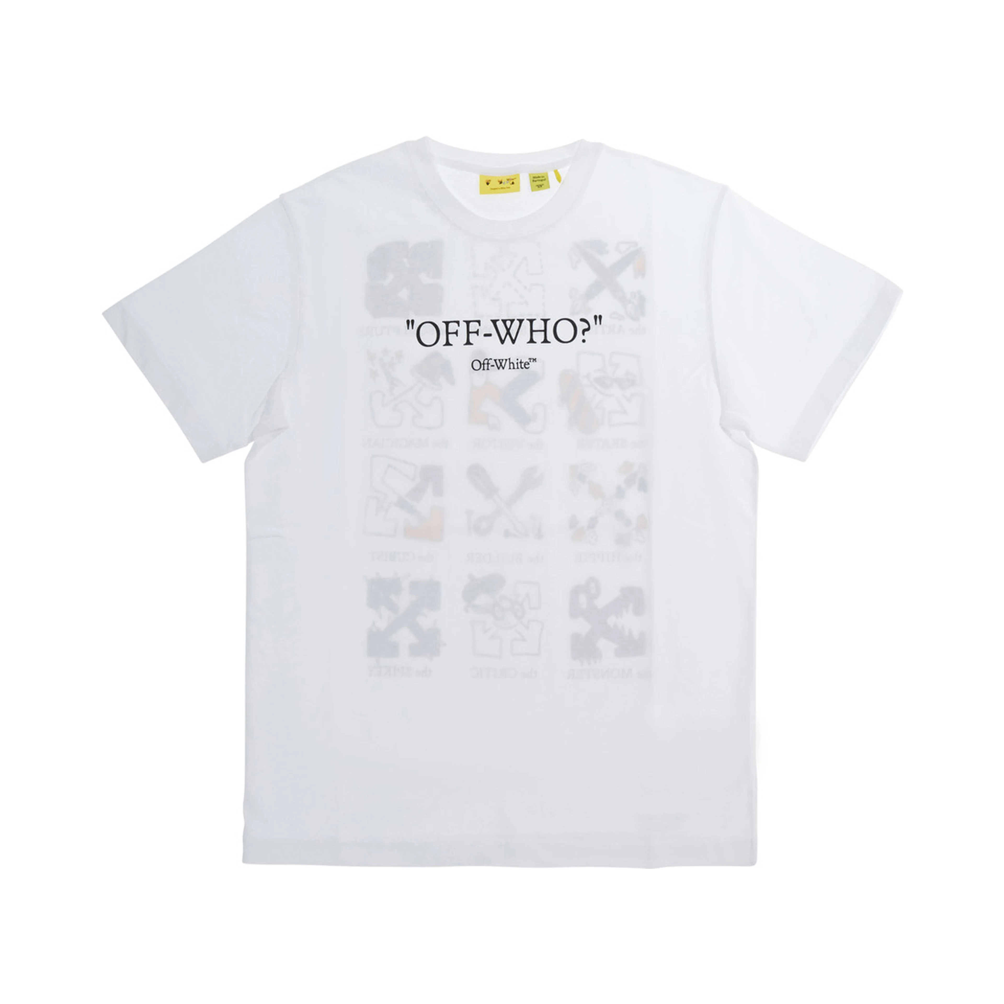 White T-shirt with front and back logo in cotton for Boy