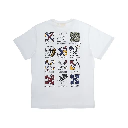 White T-shirt with front and back logo in cotton for Boy