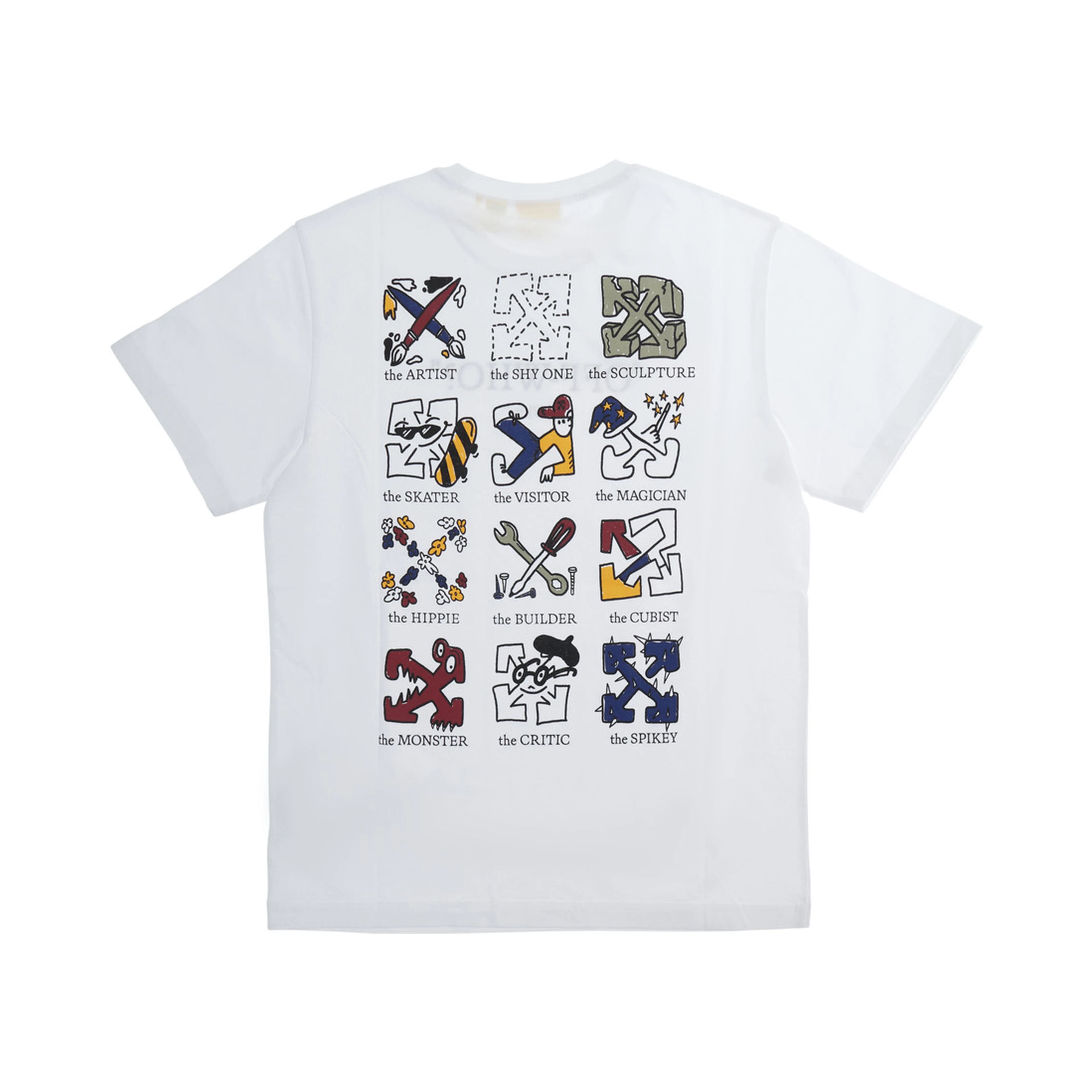 White T-shirt with front and back logo in cotton for Boy