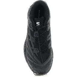 Xt Evo Black Sneakers with mesh design and oversized laces in Tech Fabric unisex