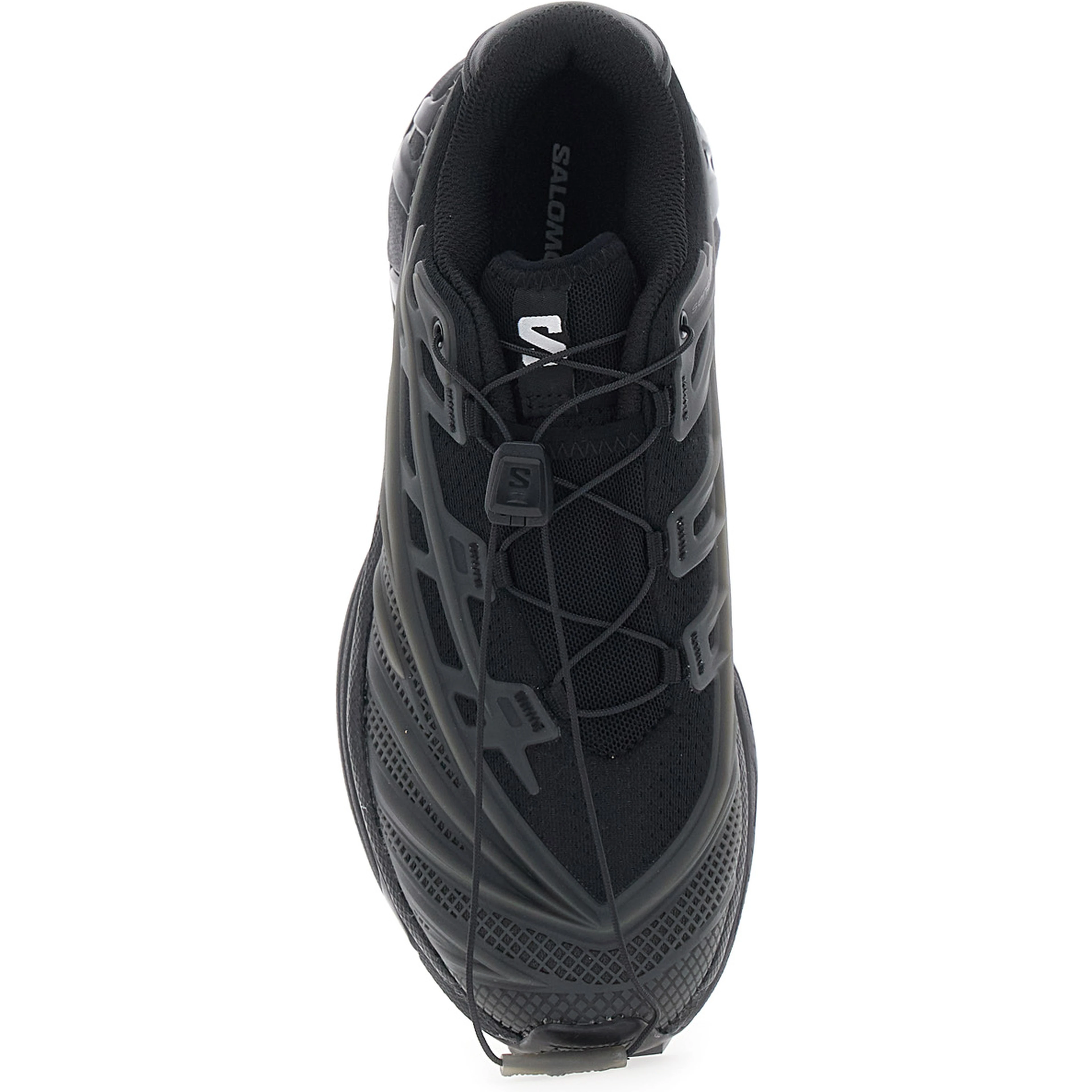 Xt Evo Black Sneakers with mesh design and oversized laces in Tech Fabric unisex