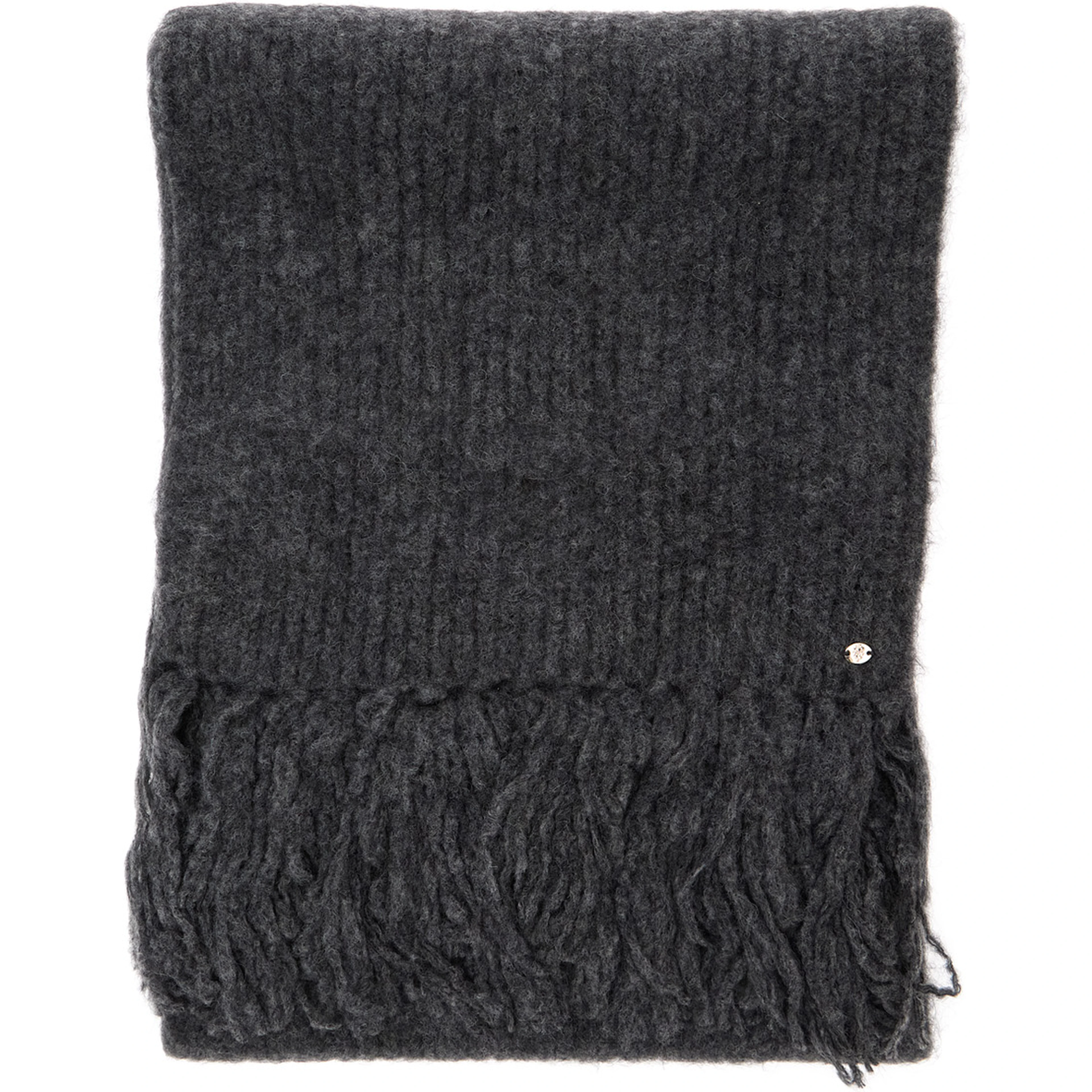 Starla Wool Blend Scarf with gray wool and alpaca unisex
